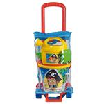 Zainetto giochi spiaggia Pirates Adventures con carrello
