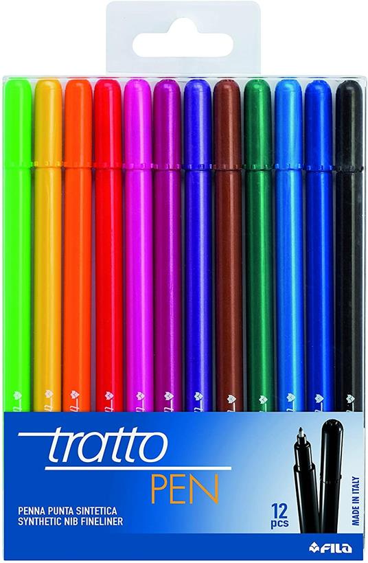 Pennarelli Tratto Pen. Confezione 12 colori assortiti - 5
