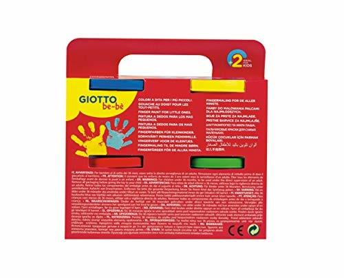 Giotto be-bè Super Colori a Dita Super Colori a Dita Rosso Verde Cyan Giallo Barattolo 150ml - 2