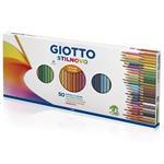 Pastelli Giotto Stilnovo 50 pezzi con Temperamatite