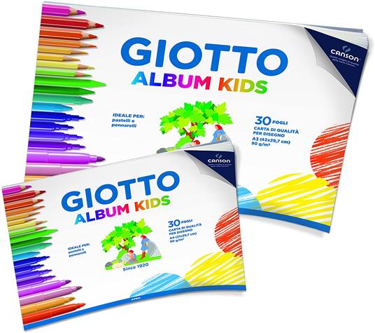 Album da disegno Giotto Album Kids A3 30 fogli 90 g/m2 - 2