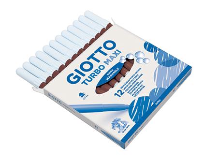 Pennarelli Turbo Maxi Giotto 12 Pz. - Marrone