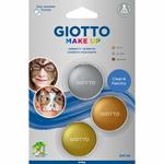 Ombretti cosmetici Giotto Make Up colori metallici. Confezione 3 colori