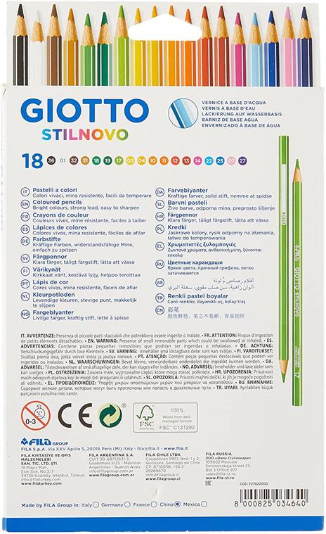 Matite Giotto Stilnovo Conf. 18 Colori a 9.90