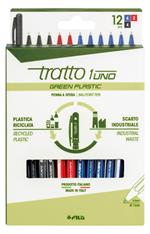 Tratto 1 Green Plastic astuccio 12 pz