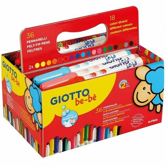 Giotto be-bè Schoolpack. Con 36 pennarelli di 18 colori diversi