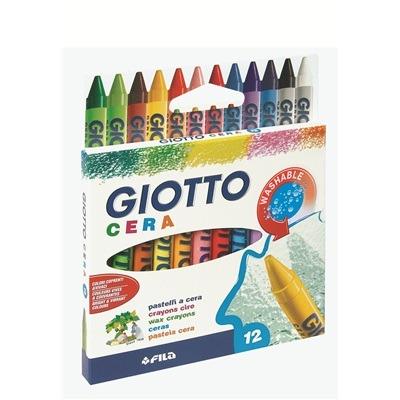 Pastelli a cerca Giotto Cera. Scatola 12 colori assortiti - 5