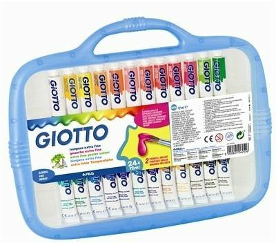 Tempera Giotto Extra in tubetto 12 ml. Scatola 24 colori assortiti