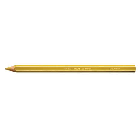 Pastelli Giotto Mega. Scatola 8 matite colorate assortite + Oro e argento - 5