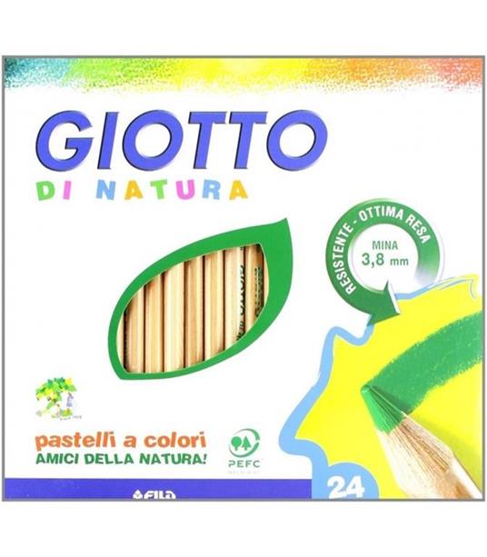 Pastelli Giotto di Natura. Scatola 24 matite colorate assortite