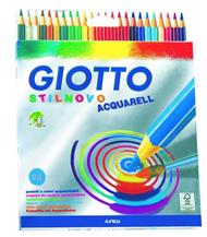 Pastelli acquerellabili Giotto Stilnovo Acquarell. Scatola 24 matite colorate