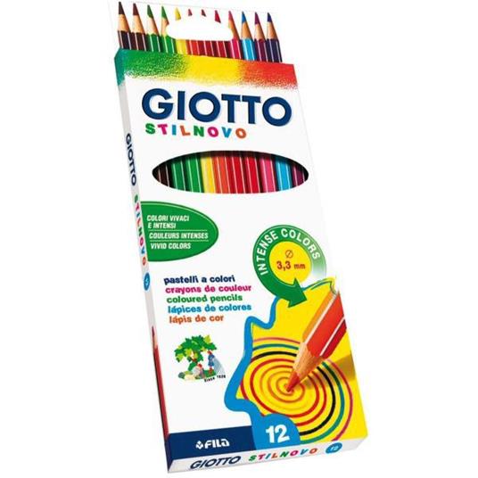 Pastelli Giotto Stilnovo. Scatola 12 matite colorate