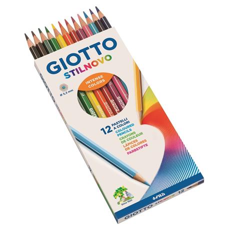 Pastelli Giotto Stilnovo. Scatola 12 matite colorate - 5