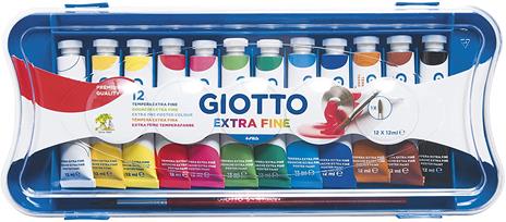 Tempera Giotto Extra in tubetto 12 ml. Scatola 12 colori assortiti - 2