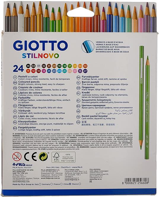 Tempera Giotto Extra in tubetto 12 ml. Scatola 12 colori assortiti - 6