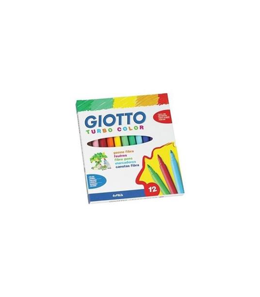 Pennarelli Giotto Turbo color. Scatola 12 colori assortiti - 7