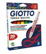 Giotto Turbo Grafik astuccio 8 pezzi in espositore 10 pezzi