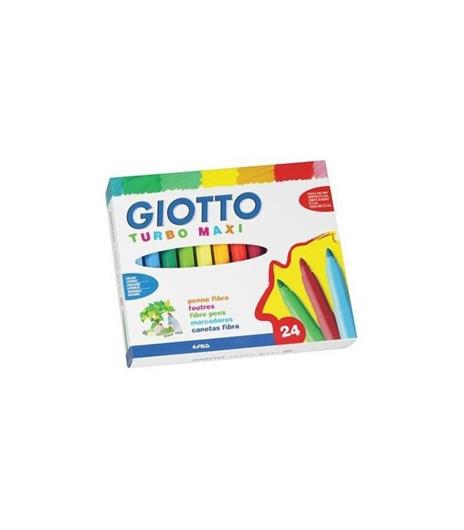 Pennarelli Giotto Turbo Maxi. Scatola 24 colori assortiti