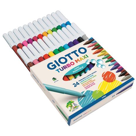 Pennarelli Giotto Turbo Maxi. Scatola 24 colori assortiti - 2