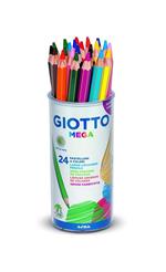 Pastelli Giotto Mega barattolo 24 matite colorate assortite