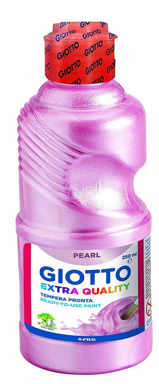 Tempera pronta Giotto qualità extra Pearl. Flacone 250 ml. Magenta - 2