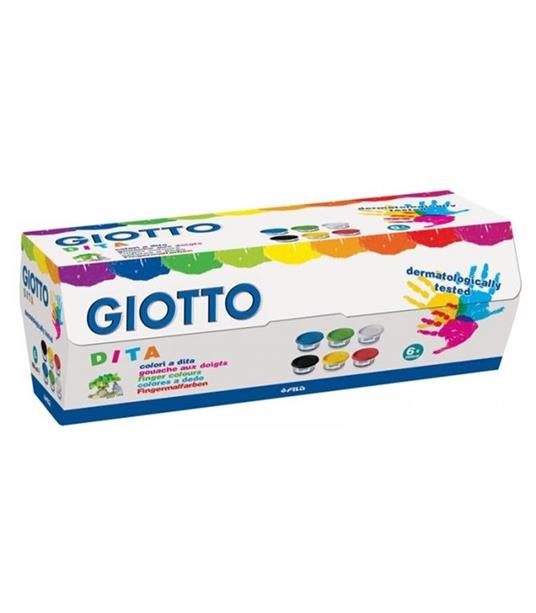 Tempera Giotto Colori a Dita - 6x100 ml - 8