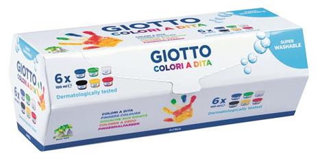 Tempera Giotto Colori a Dita - 6x100 ml - 102