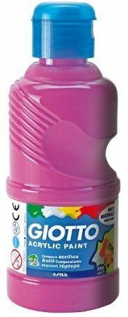 Tempera acrilica Giotto. Flacone 250 ml. Magenta