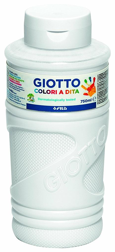 Colori a dita Giotto. Flacone 750 ml. Bianco - 2