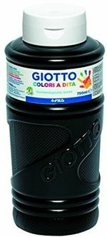 Colori a dita Giotto. Flacone 750 ml. Nero