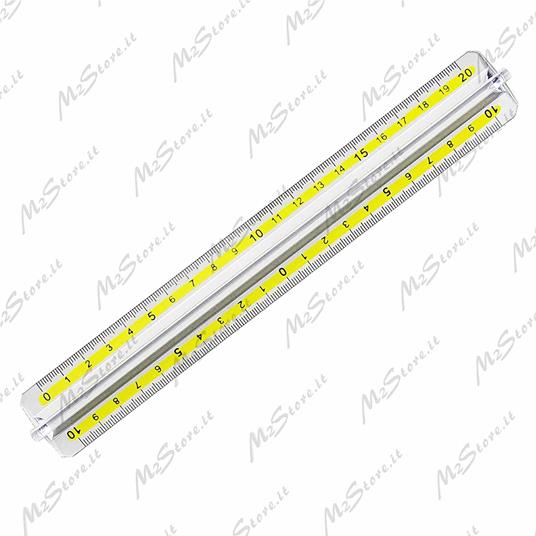 Righello doppio decimetro 20 cm Lyra Noflash - 2