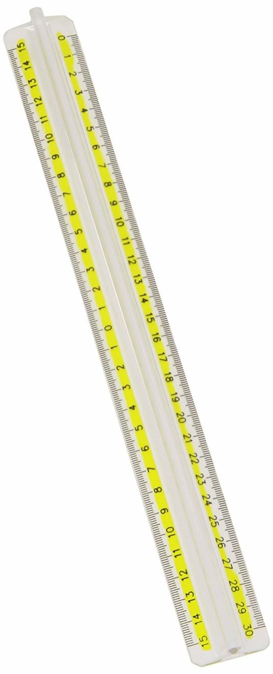 Righello triplo decimetro 30 cm Lyra Noflash - 2