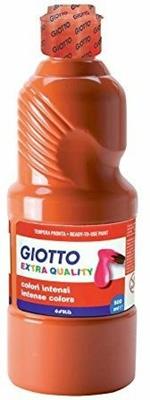 Tempera pronta Giotto qualità extra. Flacone 500 ml. Rosso scarlatto
