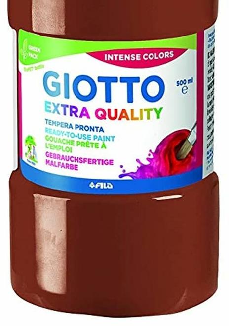 Tempera pronta Giotto qualità extra. Flacone 500 ml. Marrone - 3