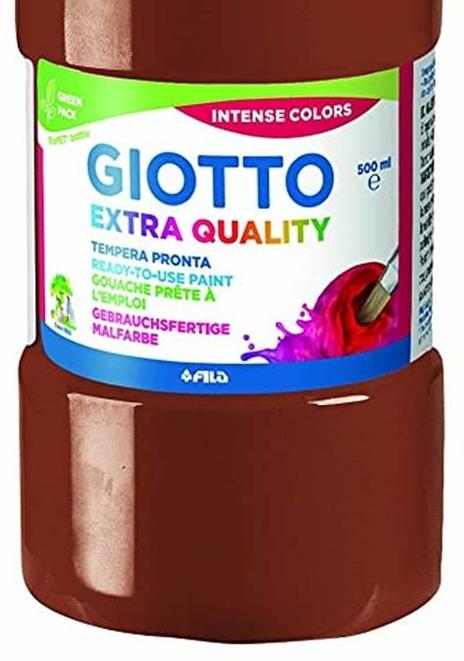 Tempera pronta Giotto qualità extra. Flacone 500 ml. Marrone - 3