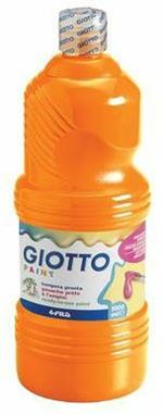 Tempera pronta Giotto qualità extra. Flacone 1000 ml. Arancione