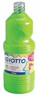 Tempera pronta Giotto qualità extra. Flacone 1000 ml. Verde cinabro