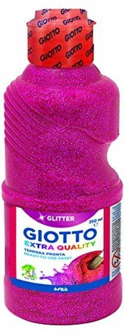 Tempera pronta Giotto qualità extra Glitter. Flacone 250 ml. Magenta - 3
