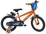 Mondo 25424, Toys-Bici MOD. Hot Wheels Misura rotelle e Freno Anteriore/Posteriore-Colore blu-25424 Unisex Bambino, Arancione/Blu, 14