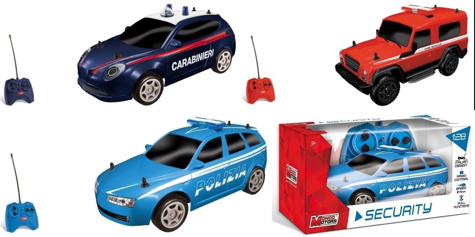Italian Security Macchina Con Radiocomando 1:28 Carabinieri / Polizia / Vigili Del Fuoco (Assortimento)
