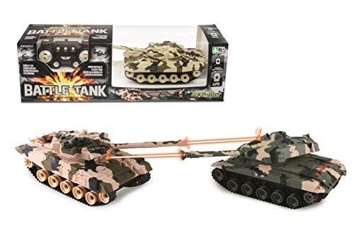 Battle Tank. Radiocomando A Controllo Completo Con Frequenze Differenziate Assortite. Cannone A Comando Infrared