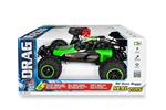 Reel Toys: Drag Racing: Rc Buggy 2.4Ghz - With Shock Absorber And Differential Gear - With Lithium Battery + Usb Cable + Aa Batteries For The Transmit