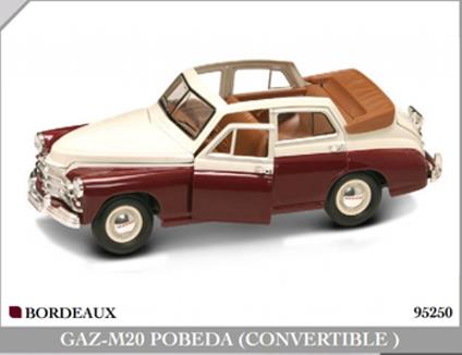 Lucky Die Cast Gaz-M20 Pobeda Convertible Bordeaux
