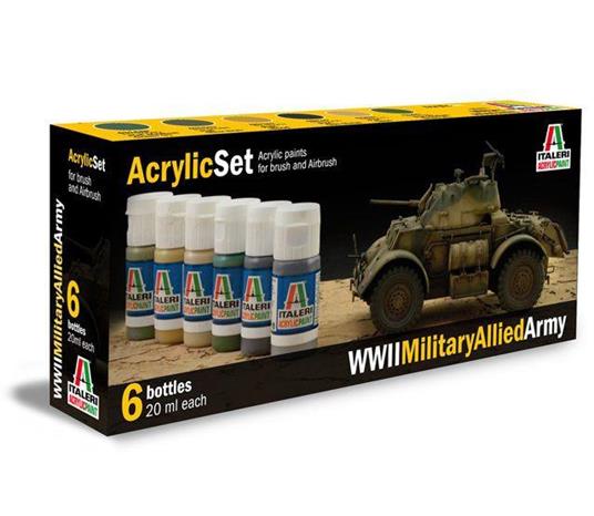 WwII Military Allied Army (6 Boccette Incluse) (440AP)