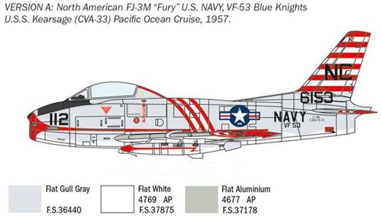 Italeri North American FJ-2/3 Fu 1:48 Kit di montaggio Aereo ad ala fissa - 10