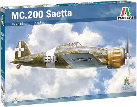 Italeri 2815 MC.200 Saetta, Scala 1:48, Plastic Model Kit, Modello in Plastica da Montare, Modellismo, Grigio