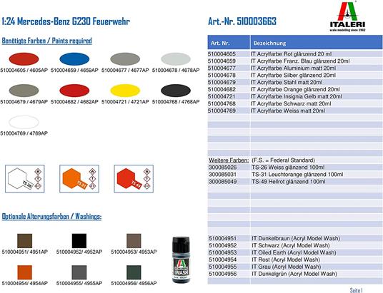 1/24 MERCEDES G230 FEUERWHER - 3