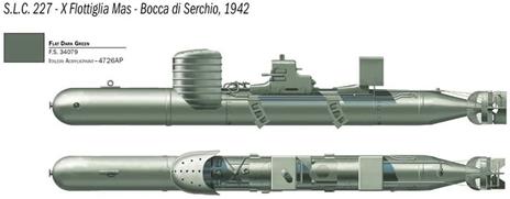 Italeri-5621 S.L.C. Maiale with Crew, Scala 1:35, Model Kit, Modello in Plastica da Montare, Multicolore, IT5621 - 4
