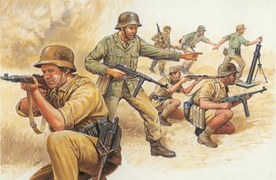Soldatini Afrika Corps tedeschi