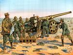 Cannone italiano da 149/40 con equipaggio